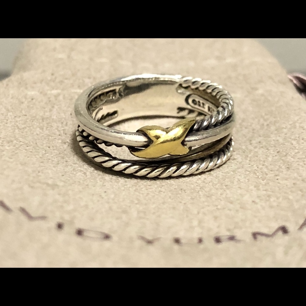 David Yurman X Crossover Ring Size 5